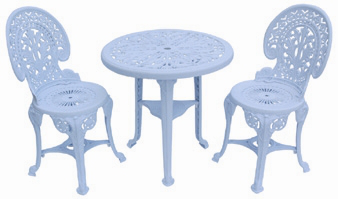 Plastic table and chairs