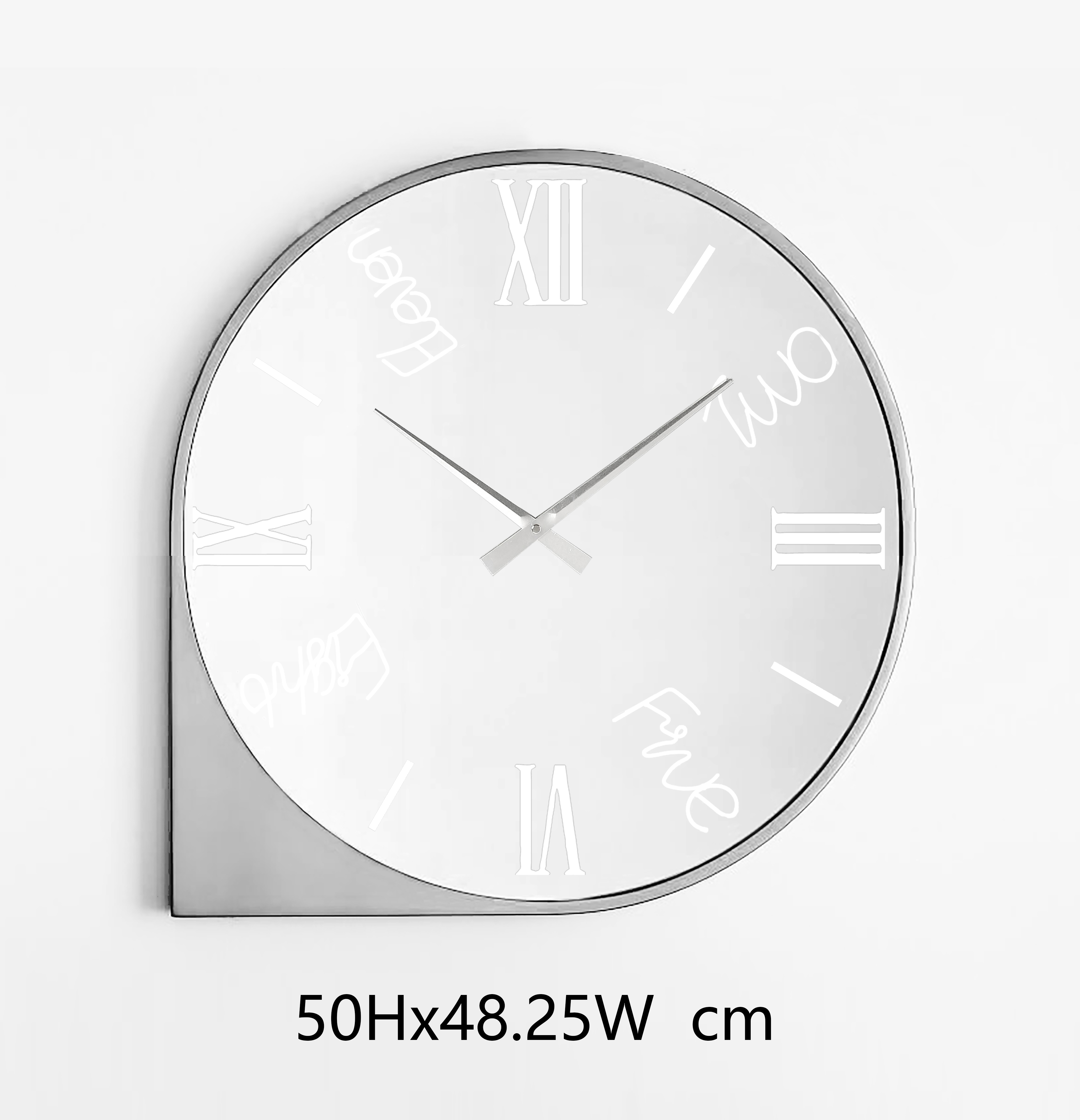 Mirror wall clock