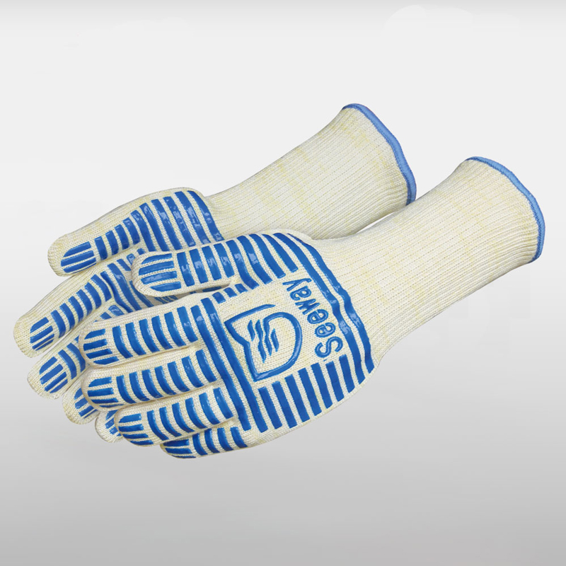 Aramid heat resistant gloves