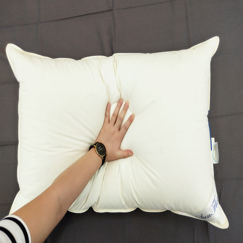 Goose feather down pillow