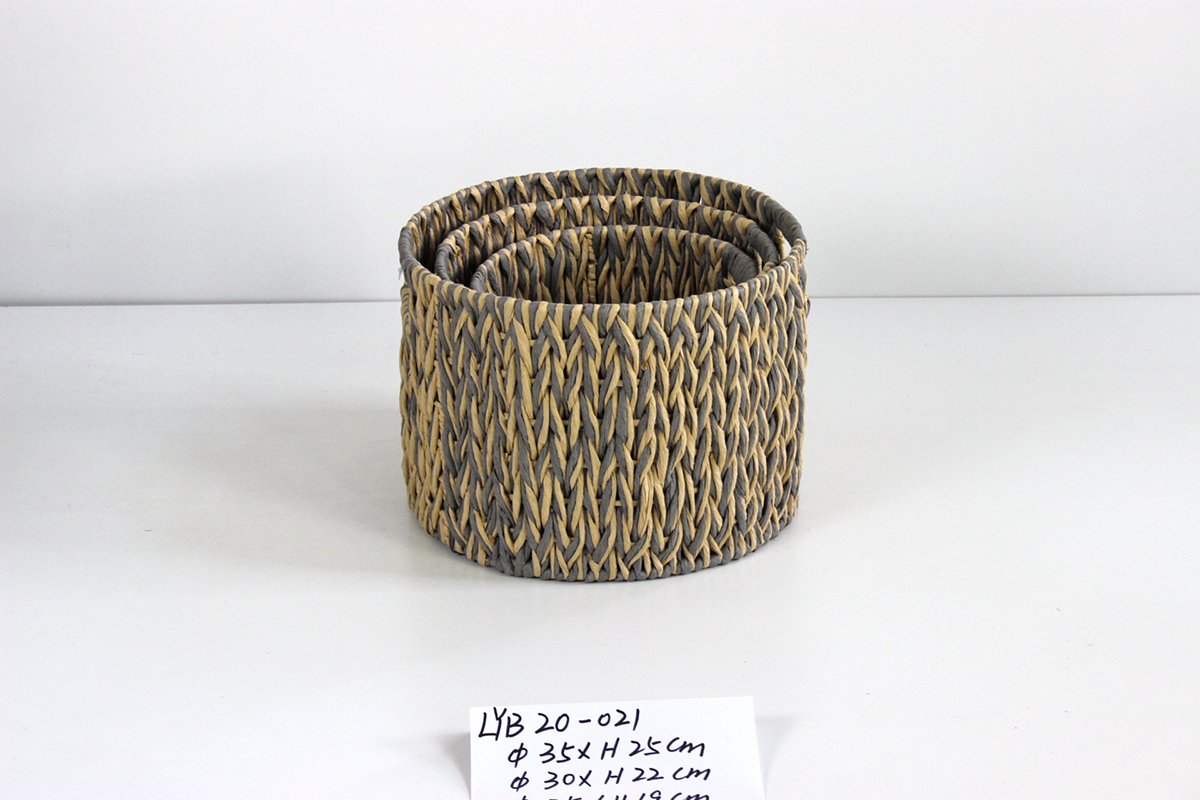Paper rope woven box