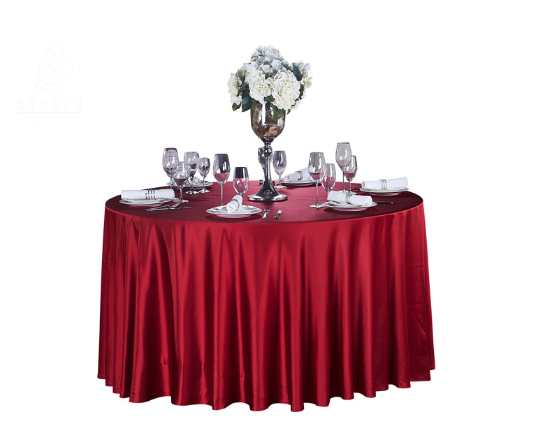 Hotel Silk Table Cloth Round