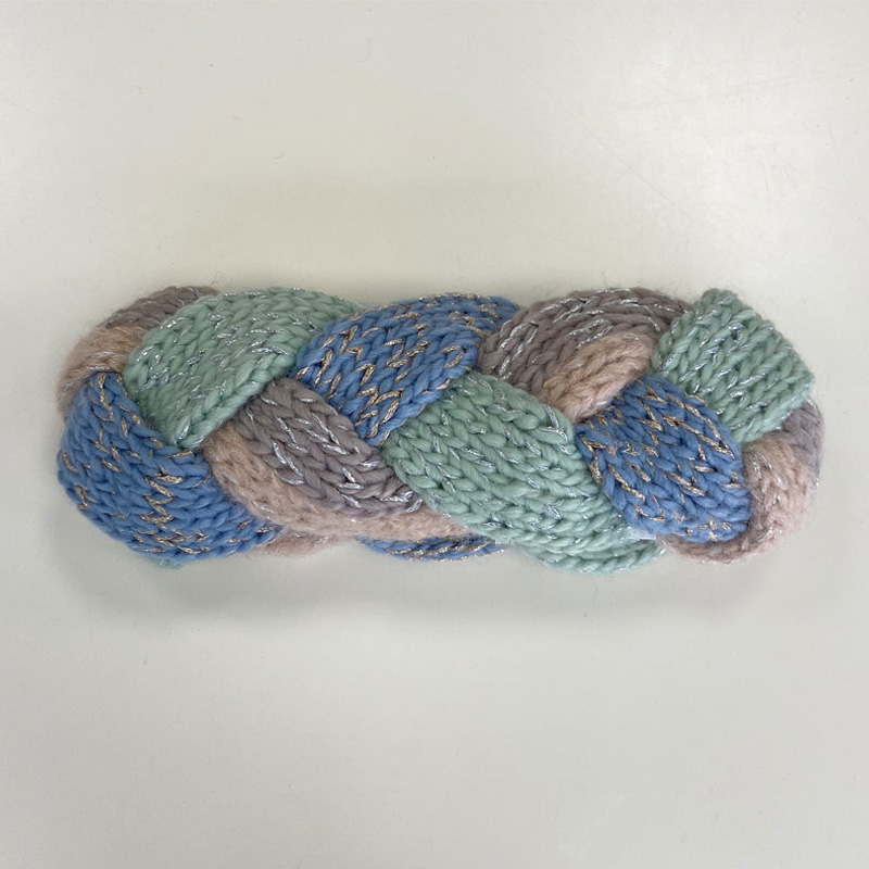 Cable headband with lurex