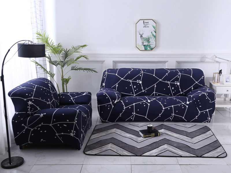 Printed stretch sofa cover