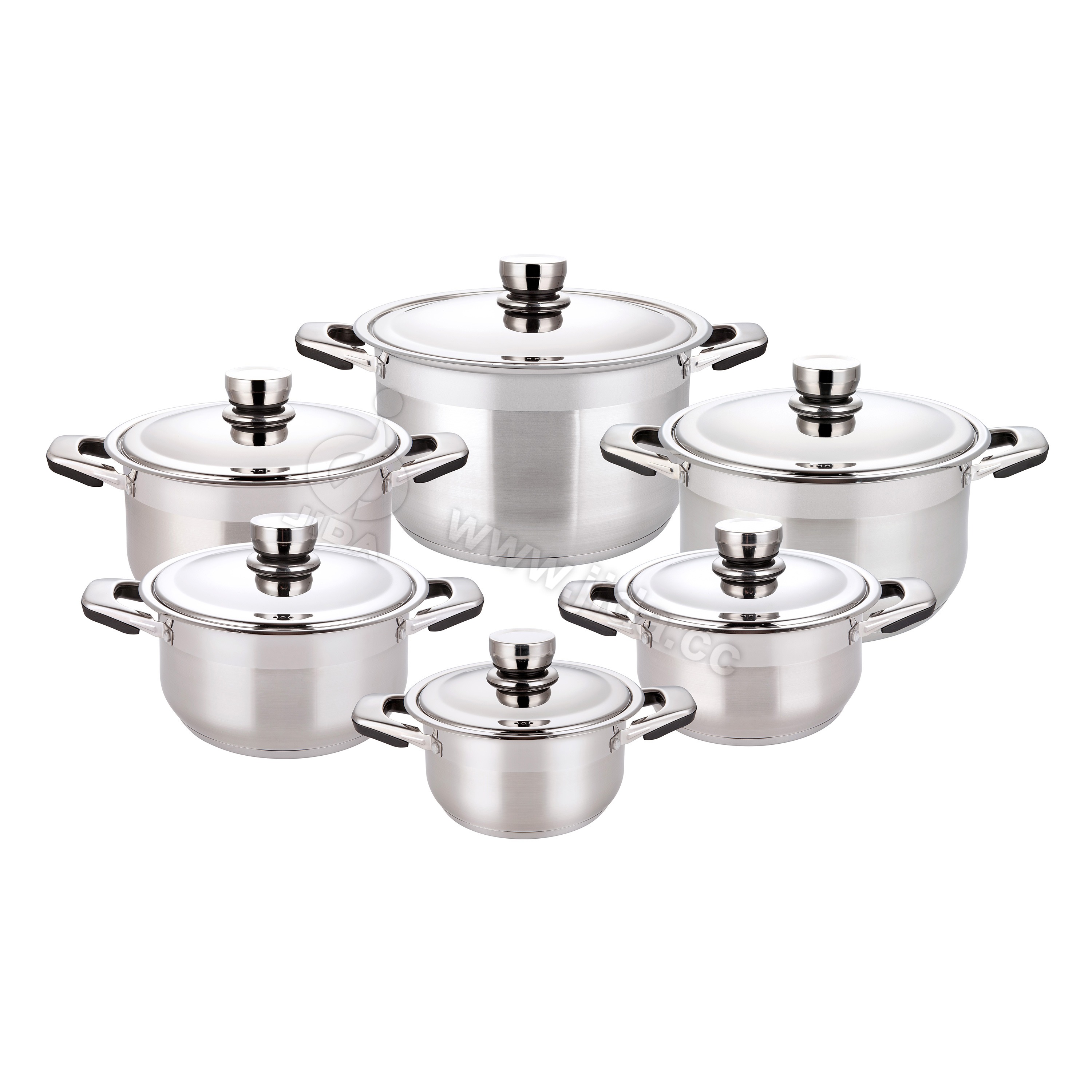 12pcs belly pot, wl cut edge