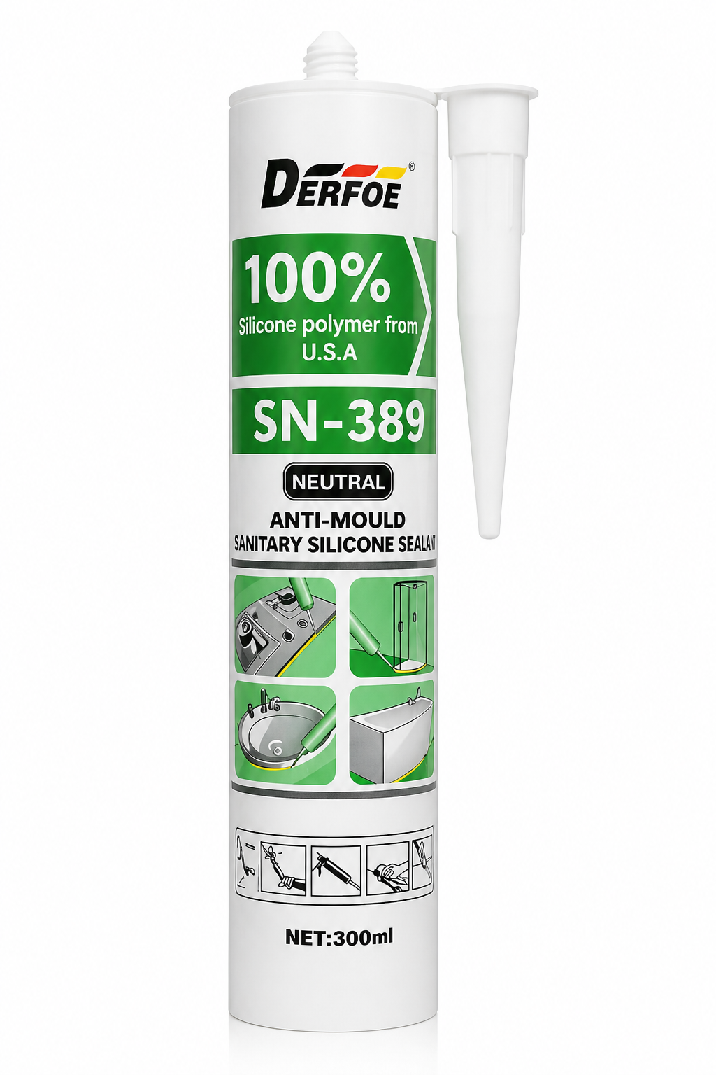 N389 Anti-mold Sanitary Silicone Sealant