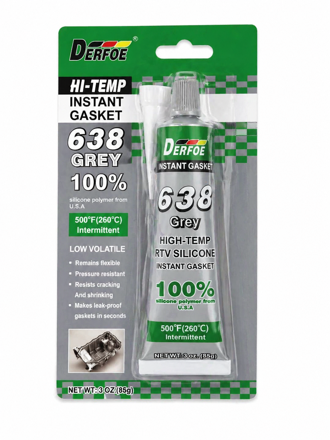 DERFOE 638 RTV Silicone Gasket Maker (Standard)