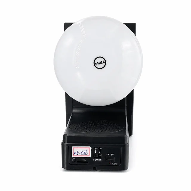 Hot Sale Led Rechargeable Wall Lamp remote control solar outdoor Speaker