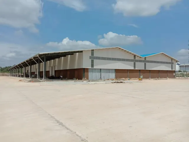 Large Span Steel Structure Factory Building for Industrial Workshop Manufacturing and Open Production Space