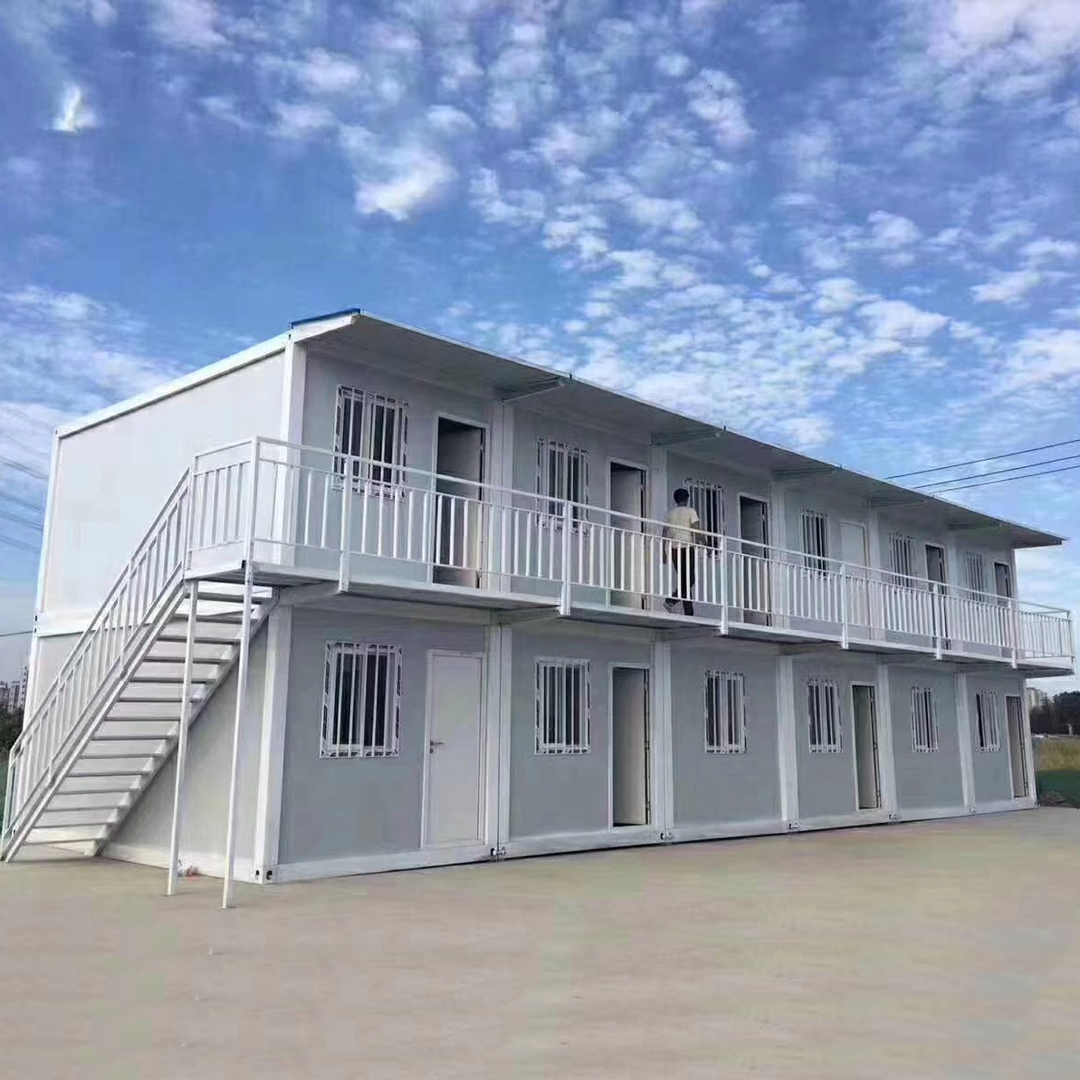 Quick Install Light Steel Modular Flat Pack Container House Prefabricated Building for Site Office Worker Accommodation Dormitory Camp and Temporary Housing
