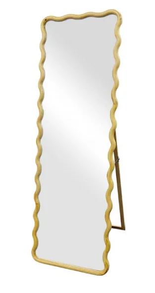 Waved PS framed mirror
