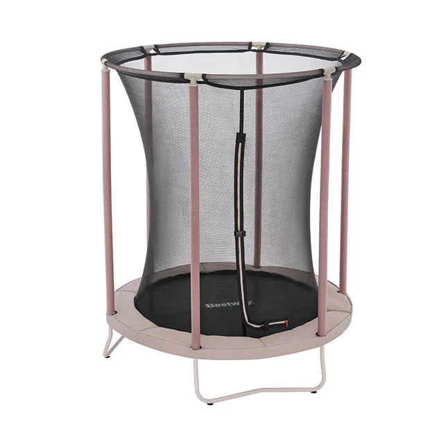 Bestway® 5' x 6'1"/1.52m x 1.85m WonderJump Trampoline, Pinkish Brown, Youth 3-6