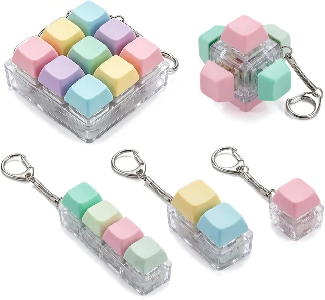 Custom Logo Clicker Keycap Keychains