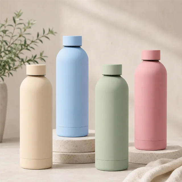 Narrow Mouth 304 Stainless Steel Double Wall Insulated Bottle Vacuum Flask Outdoor Sports Water Cup