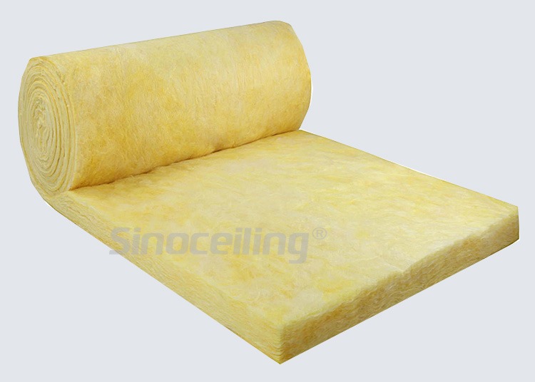 Noise absorption glass wool insulation for gypsum partition wall system