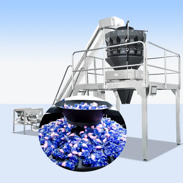 Automatic laundry pod packaging counting machine