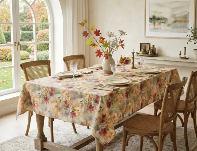 PVC Table Cloth With Polyester Backing