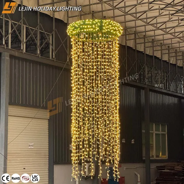 LEJIN HOLIDAY LIGHTING Customization Festival Holiday Street Outdoor Decoration Garland Motif Light
