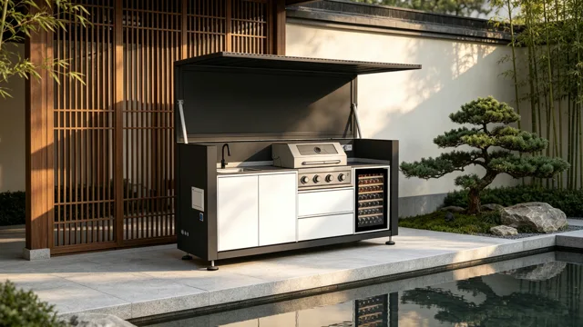 Outdoor folding kitchen