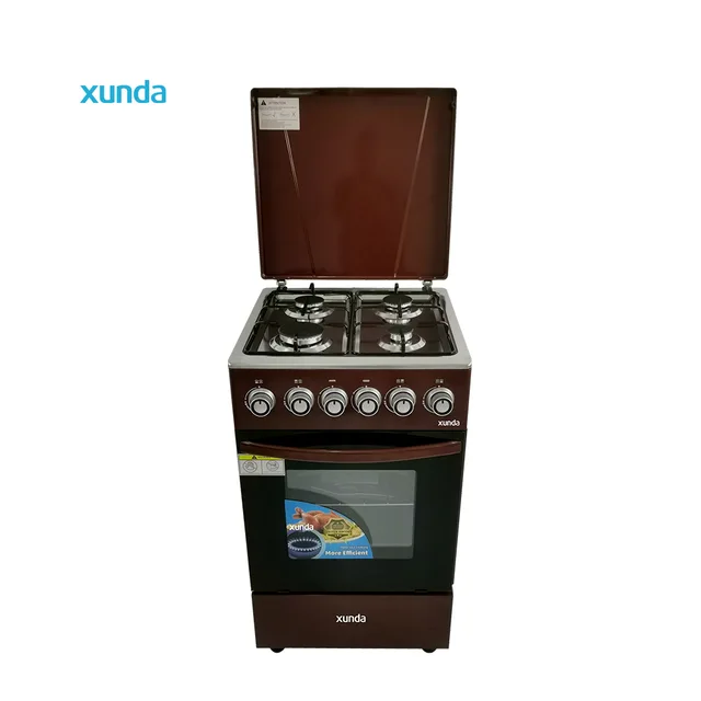 Xunda Free Standing Gas Stove with Electric Oven and Grill Built-in Oven Multi-Function Kitchen Appliance for Household Use