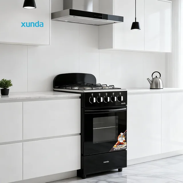 Xunda Multi-functional Gas Range 20 Inch 4 Burners Gas Range With Standard Ovens Kitchen Appliance Gas Cooker with Oven