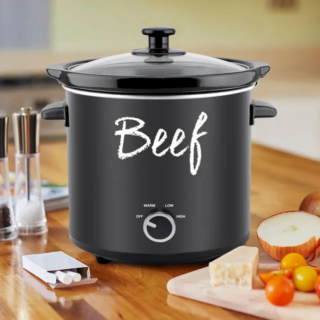 Multi Electric Stainless steel Round Slow Cooker CROCK POT 3.5L Kitchenware