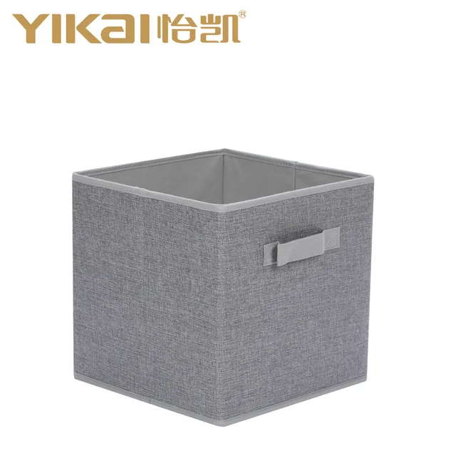 Faux Linen Storage Box