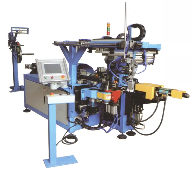 Copper tube straightening flaring and bending machine