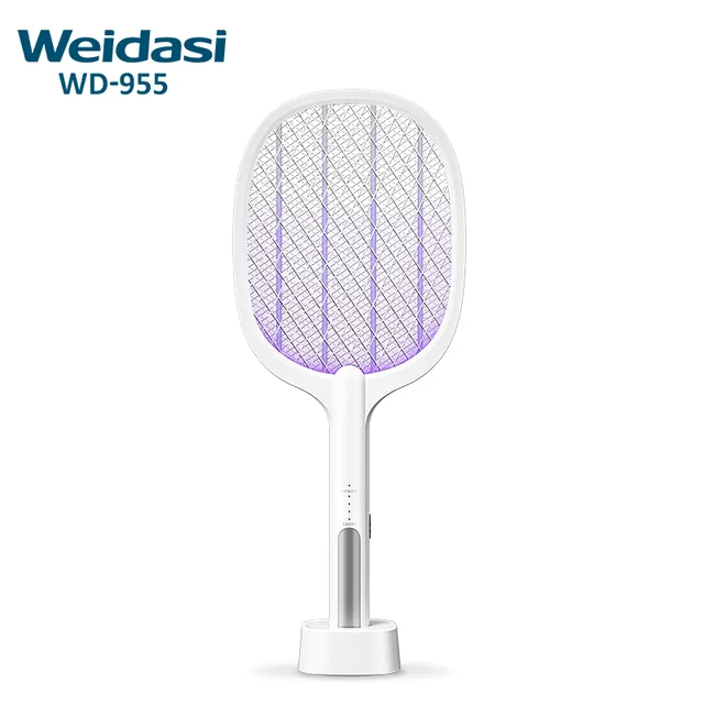 Rechargeable battery mosquito bat electric mosquito killer fly swatter with USB input port