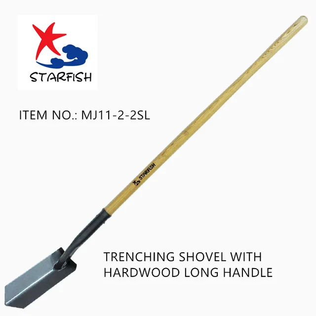 Trenching Shovel With Hardwood Long Handle