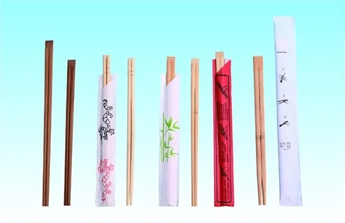 Wooden and bamboo chopsticks