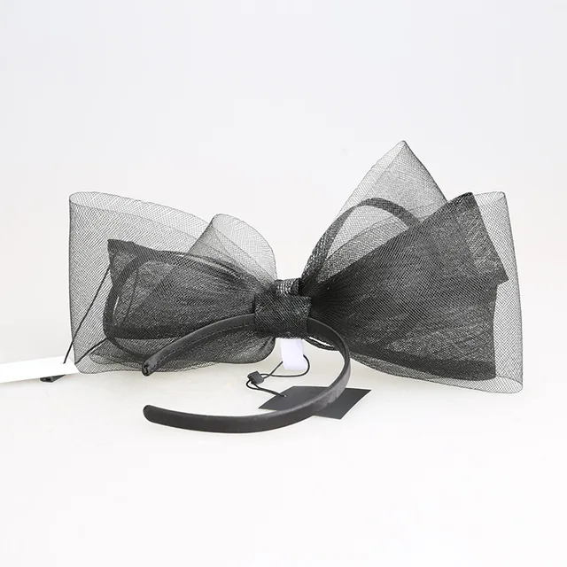 2020 new design big butterfly knot black sinamay fascinators