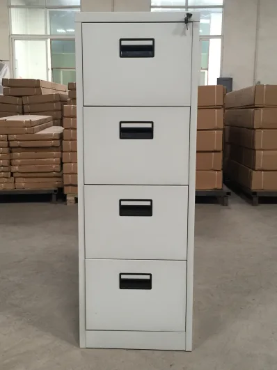 4 drawer vertical filing cabinet with black handle
