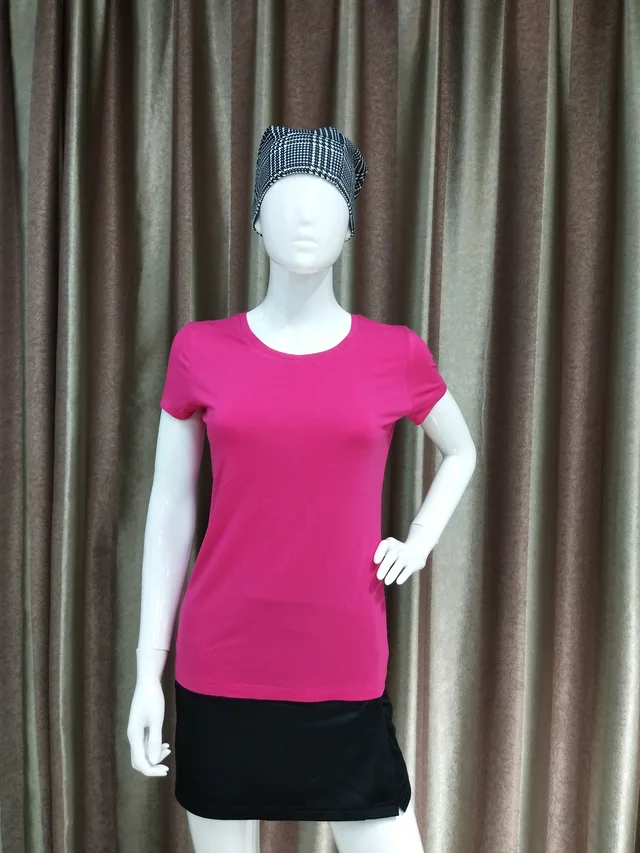 160g 92%POLYESTER 8%SPANDEX WOMEN'S T-SHIRT