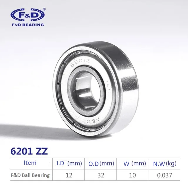 F&D bearing 6201ZZ