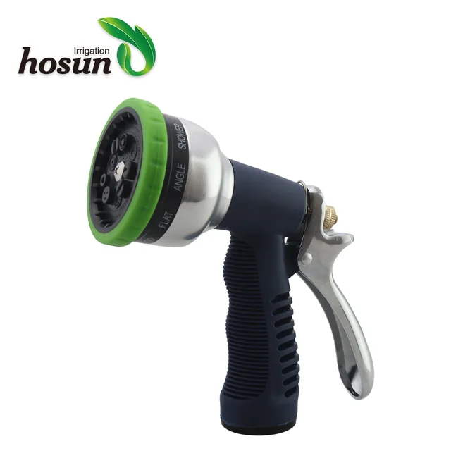 LXVY 9 Patterns Portable Adjustable High Pressure Water Gun Garden Water Sprayers Watering Irrigation Household Car Washing Fittings