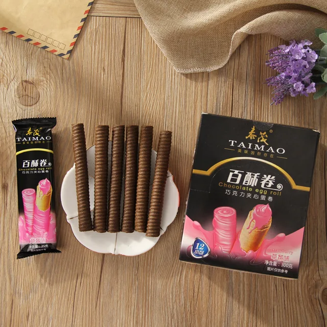 STRAWBERRY WAFER ROLL 25gX12pcs