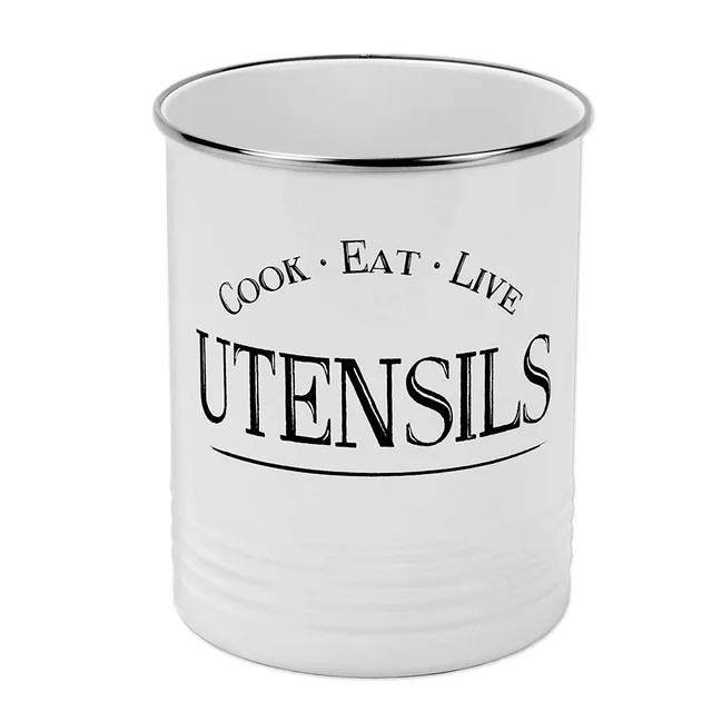 Metal utensil holder