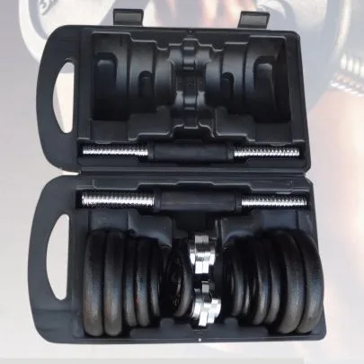 38LB Black Painted Dumbbell set