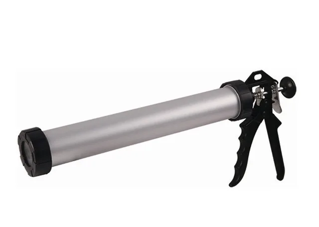 Aluminium tube caulking gun