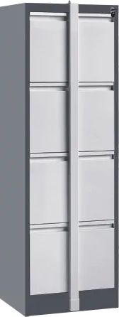 4 drawer vertical filing cabinet with bar