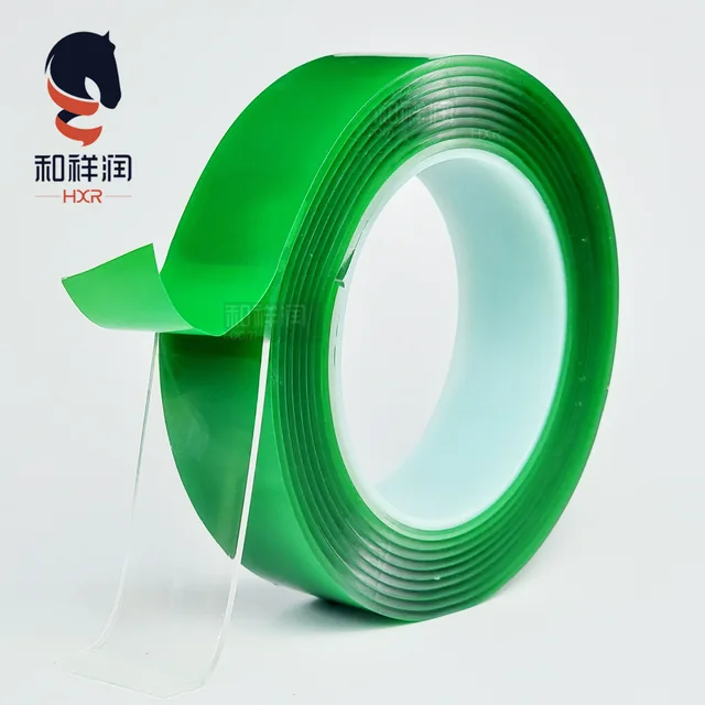 Reusable Double Sided Sticky Magic Nano Tape with Green Liner