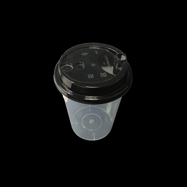 China Canton Fair Yiqiang KY 90-360 Disposable Plastic Water / Milk Tea / Juice Cup With Cup Lid Manufacturer