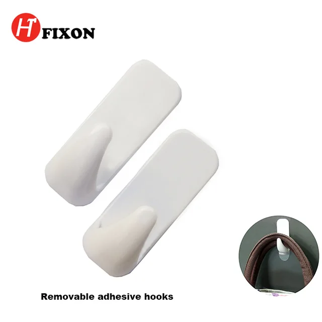 Removable adhesive hook wall stick hook