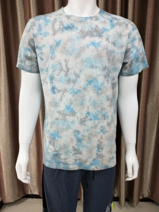 190gsm 100% cotton tie dyed short sleeve adult T shirt