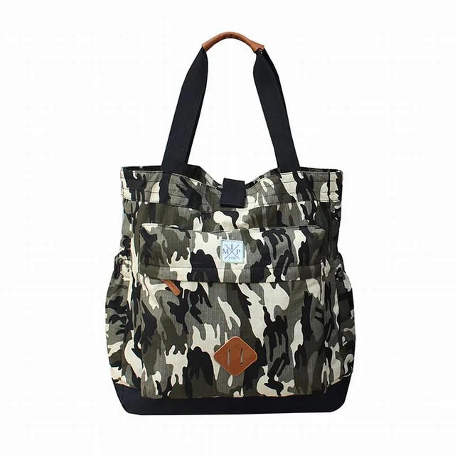 Customized sublimation print camouflage tote bag