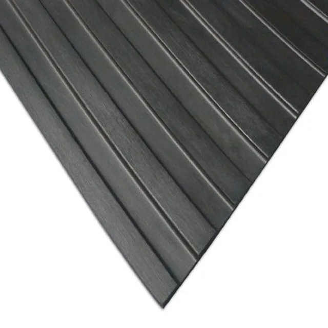 Wide Ribbed Rubber Sheet