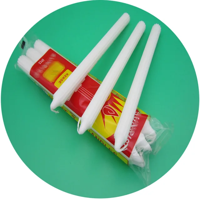 Factory produce fluted candle 400g