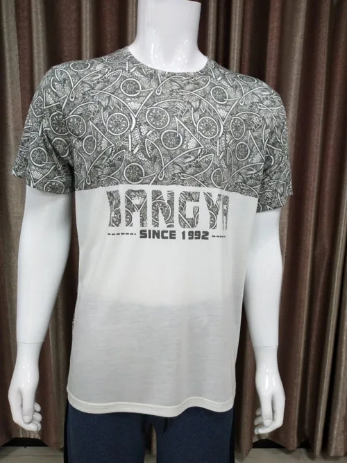 Man Casual Sublimation Silk Screen T-Shirt Printing Custom