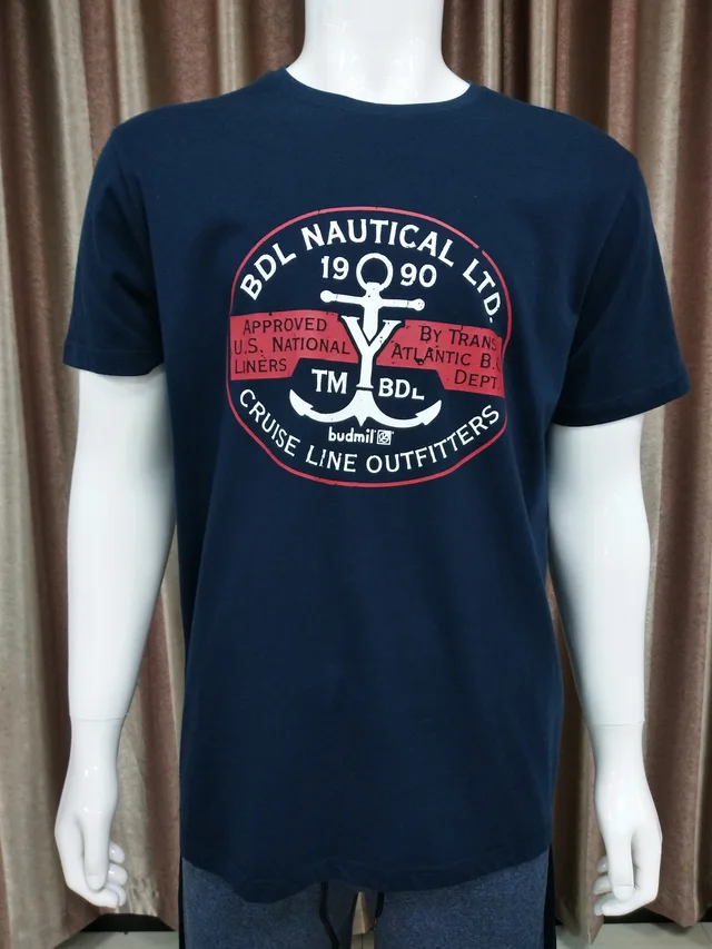 150gsm CVC fabric rubber print T shirt S-3XL